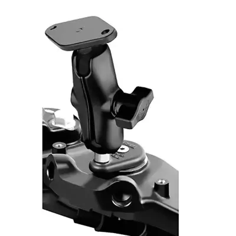 RAM Mounts Motocyklowy podwójny uchwyt kulowy do goleni widelca Aluminium Czarny