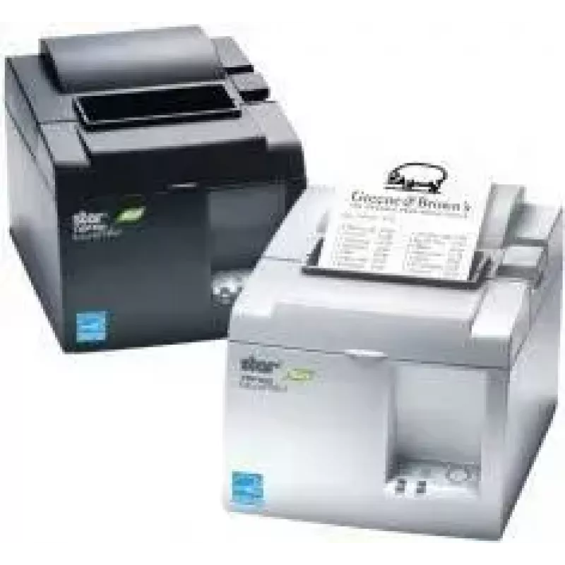 Termiczna drukarka paragonowa POS Star Micronics TSP143IIIBI2 203 dpi z automatycznym nożem, szara