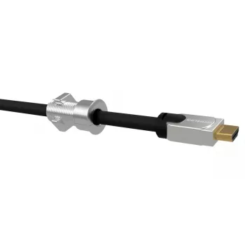 Vivolink VLDG22 przepust kablowy biurkowy, 22 mm, czarny/aluminium