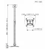 Uchwyt sufitowy do projektora Vogel's PPC 1585 Srebrny