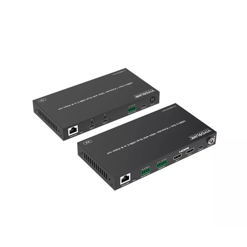 Przedłużacz KVM Vivolink VLUSBCEXT2X2 USB 2.0 1920x1200 150 m