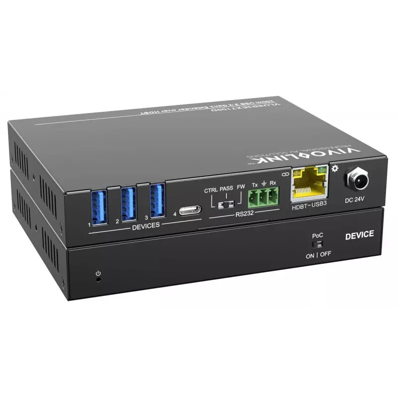Przedłużacz KVM Vivolink VLUSB3EXT100D USB 3.0 100m