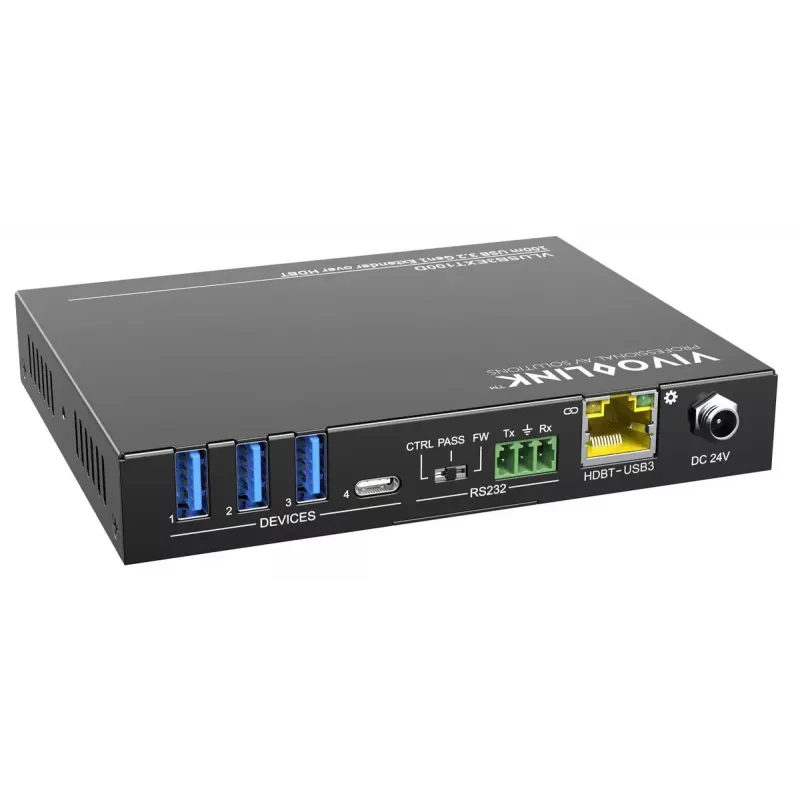 Przedłużacz KVM Vivolink VLUSB3EXT100D USB 3.0 100m