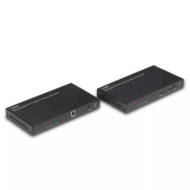 Lindy 100m Cat.6 HDMI 4K60, Audio, IR i RS-232 HDBaseT KVM Extender