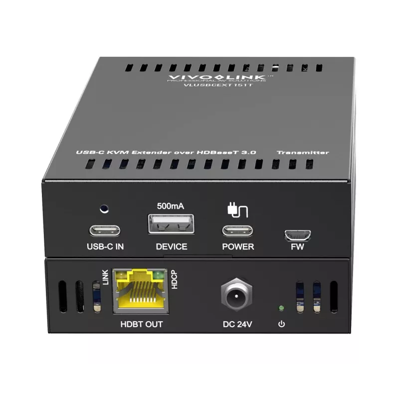Przedłużacz KVM Nadajnik i Odbiornik Vivolink VLUSBCEXT151 HDMI USB Przewodowy 70m