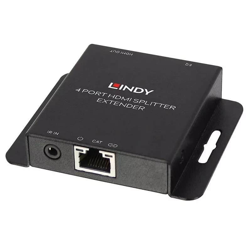 Nadajnik i odbiornik Lindy 70 m Cat.6 4 porty HDMI 4K30 z rozgałęźnikiem IR i wyjściem pętlowym