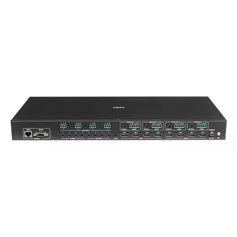 Przełącznik matrycowy AV Lindy 4x4 HDMI 4K60 3840x2160 18 Gbit/s