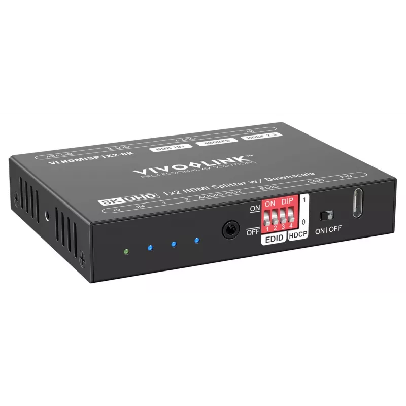Rozdzielacz HDMI VivoLink VLHDMISP1X2-8K 1x2, obsługuje do 8K@60Hz