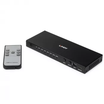 Lindy 4 Port HDMI 8K60 Switch with eARC HDMI USB A USB C