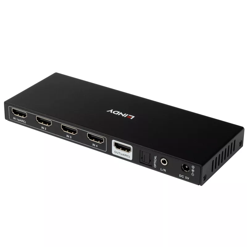 Lindy 4 Port HDMI 8K60 Switch with eARC HDMI USB A USB C