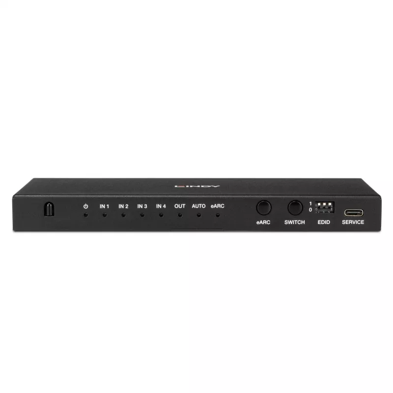 Lindy 4 Port HDMI 8K60 Switch with eARC HDMI USB A USB C