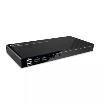 Lindy 4 Port HDMI 4K60, USB 3.0 i Audio KVM Switch