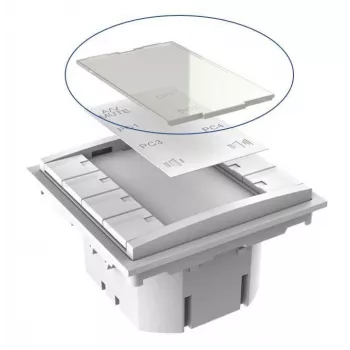 Panel przyciskowy Vivolink VLCP8B-PLEXIGLASS biały DC 12V