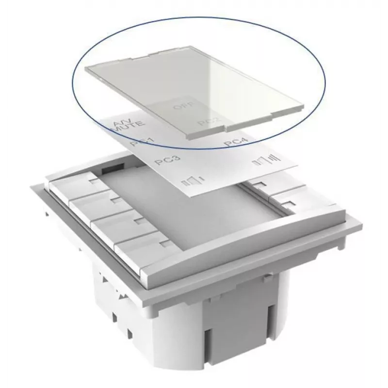 Panel przyciskowy Vivolink VLCP8B-PLEXIGLASS biały DC 12V