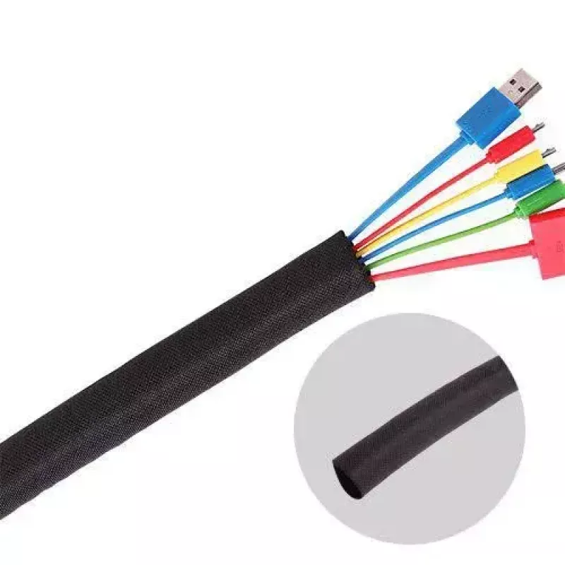 Osłona na kable Vivolink VLSC252500, czarna