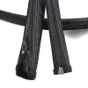 Osłona na kable Vivolink PROZIPSLEEVE2028 czarna poliestrowa 2cm 2800mm