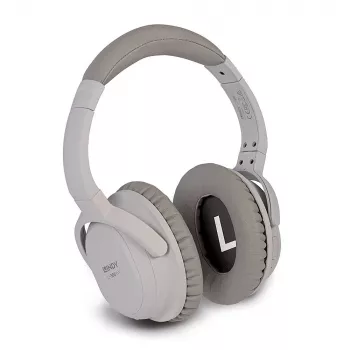 Lindy LH500XW Zestaw słuchawkowy przewodowy i bezprzewodowy nagłowny Rozmowy/Muzyka Micro-USB Bluetooth szary