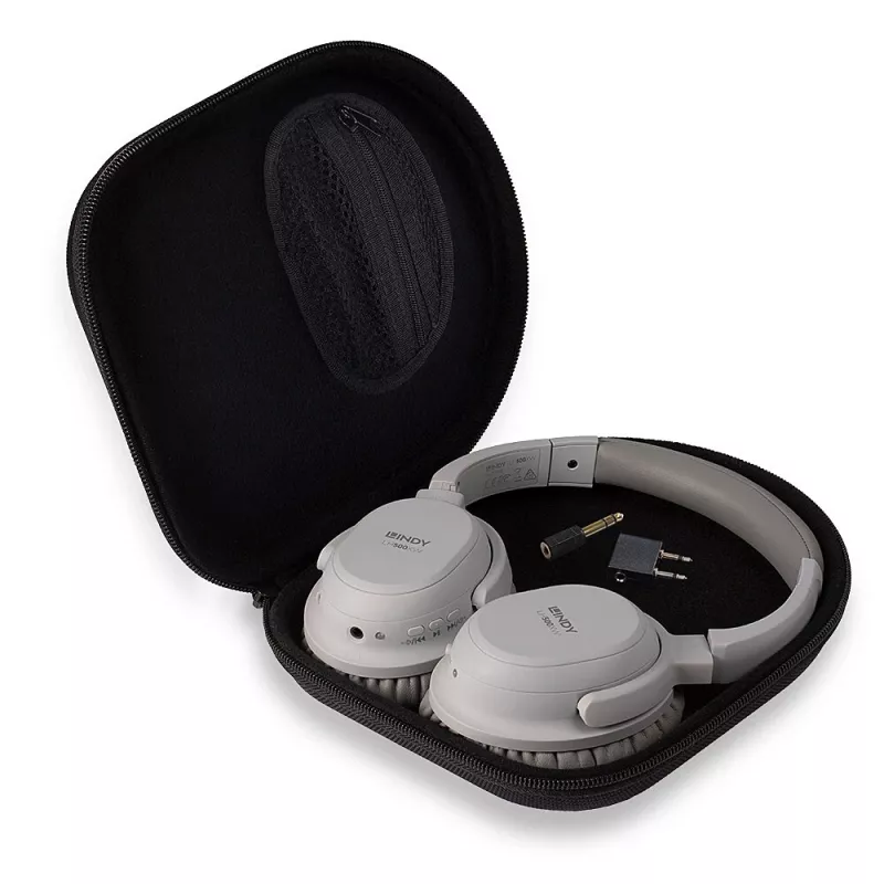 Lindy LH500XW Zestaw słuchawkowy przewodowy i bezprzewodowy nagłowny Rozmowy/Muzyka Micro-USB Bluetooth szary