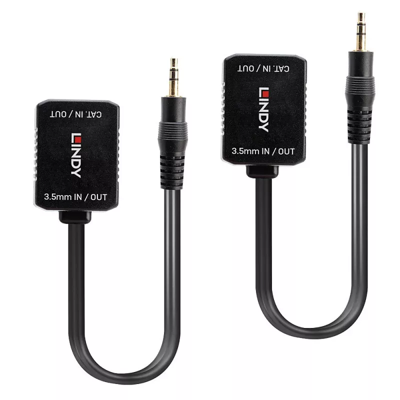 Przedłużacz audio analogowego Lindy 500 m Cat.6 3,5 mm