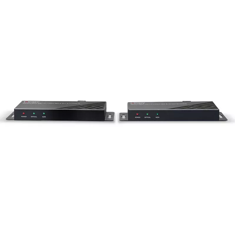 Nadajnik i odbiornik AV Lindy 300m Światłowodowy HDMI 18G i przedłużacz IR