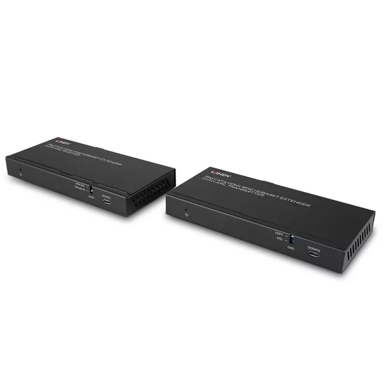 Przedłużacz HDBaseT Lindy 70m Cat.6 HDMI 4K60, Audio, IR i RS-232 z ARC