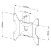 Vivolink VLMW1337 uchwyt/sto jak pod telewizor 94 cm (37 cali) Czarny