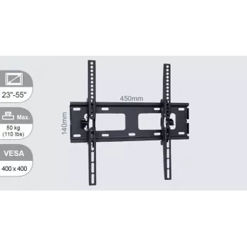 Vivolink VLMW2355T uchwyt/podstawa do telewizora 139,7 cm (55 cali) czarny