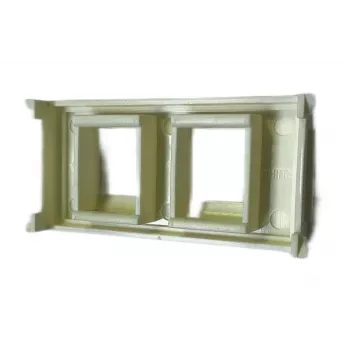 Panel gniazdowy VivoLink WI221266 dla 2 x Keystone — panel na dwa moduły Keystone
