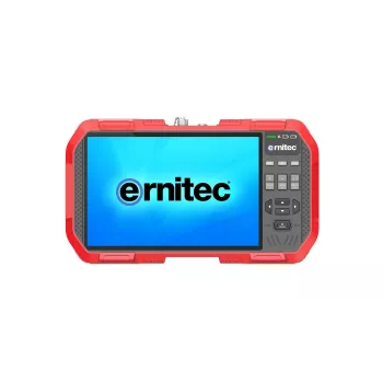 Ernitec 0070-24107-TESTER monitor testowy CCTV, 17,8 cm (7 cali), ekran dotykowy, 4K, pasek na nadgarstek, szary/czerwony