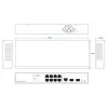 Przełącznik sieciowy Ernitec ELECTRA-M08-1GB-150W 8 portów 1GB 150W