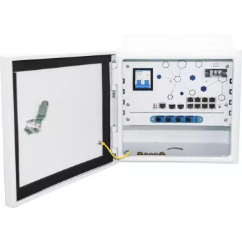 Ernitec ELECTRA-M10-OUTDOOR-200 przełącznik sieciowy zarządzalny L2 Gigabit Ethernet (10/100/1000) Power over Ethernet (PoE) szary
