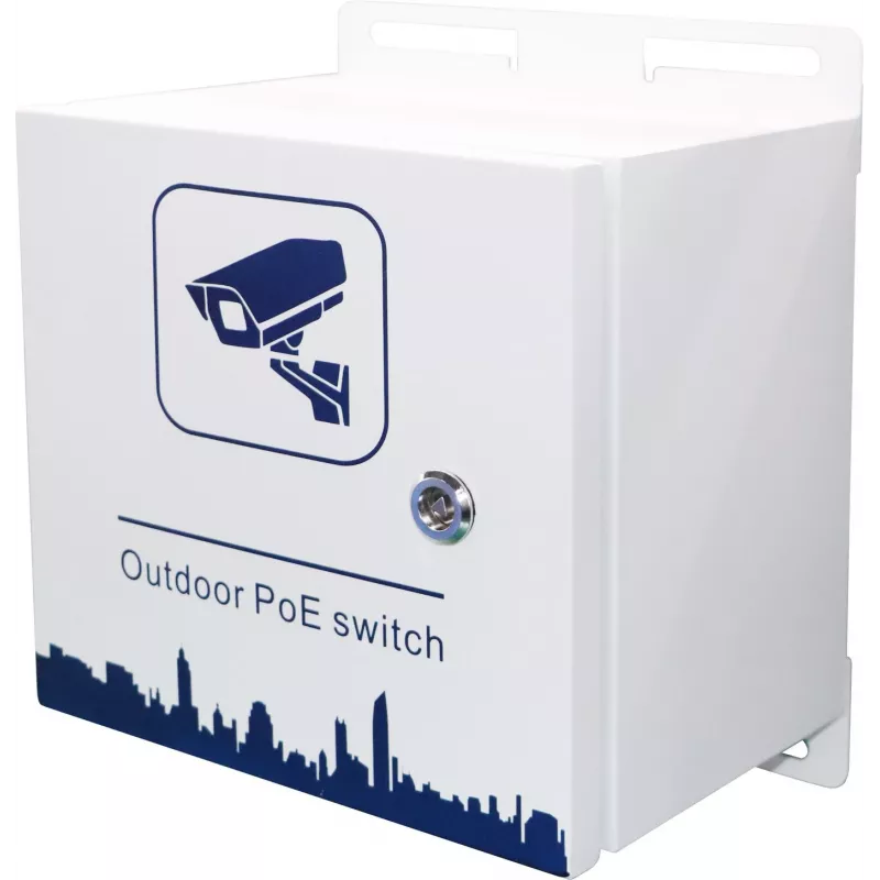 Ernitec ELECTRA-M10-OUTDOOR-200 przełącznik sieciowy zarządzalny L2 Gigabit Ethernet (10/100/1000) Power over Ethernet (PoE) szary