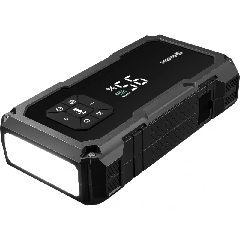 Przenośny rozrusznik i pompka do opon SANDBERG Sandberg Car Jumpstarter TirePump 10000 — rozruch 800 A, wyjście 2 A, USB 5 V