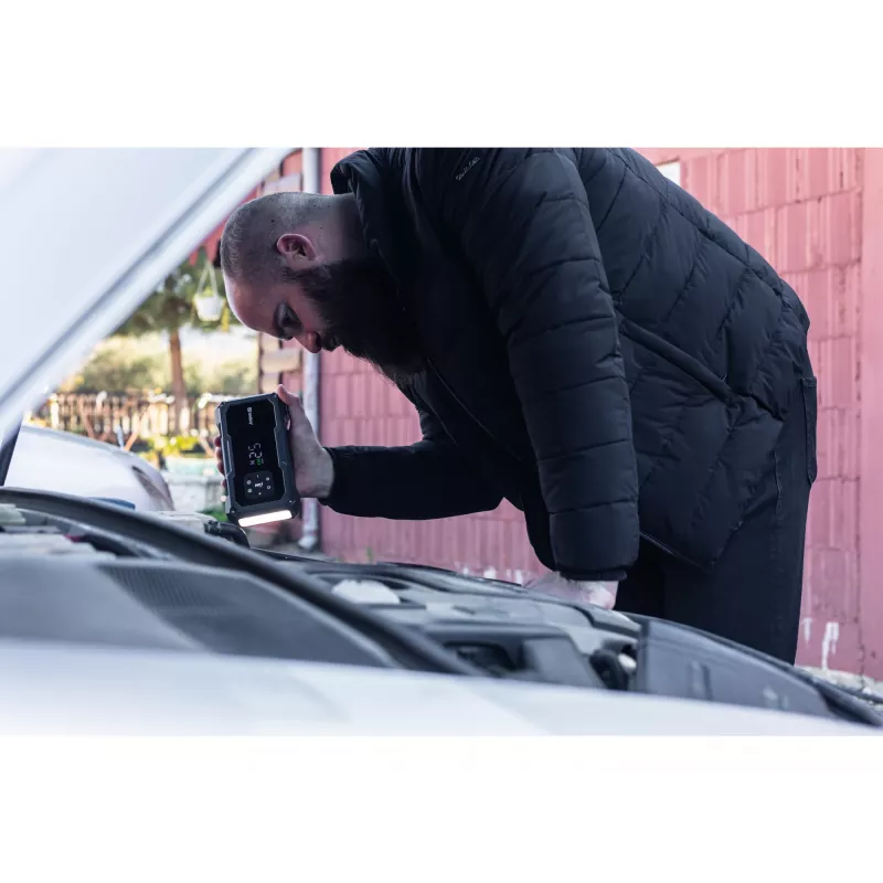 Przenośny rozrusznik i pompka do opon SANDBERG Sandberg Car Jumpstarter TirePump 10000 — rozruch 800 A, wyjście 2 A, USB 5 V
