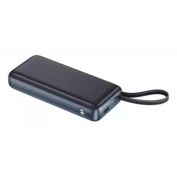 Powerbank SANDBERG All-in1 Powerbank 20000 PD 67W — 20000 mAh LiPo, 1×USB-A, 1×USB-C, wyjście 15W, czarny/szary