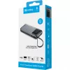 Powerbank SANDBERG All-in1 Powerbank 20000 PD 67W — 20000 mAh LiPo, 1×USB-A, 1×USB-C, wyjście 15W, czarny/szary
