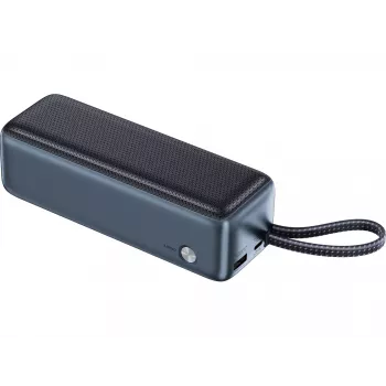 Powerbank SANDBERG All-in1 Powerbank 27000 PD 240W — 27000 mAh LiPo, 240W wyjście, 1× USB-A, 1× USB-C, 3.6V — Czarny/Szary