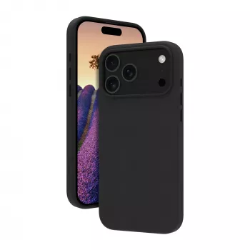 Etui na telefon komórkowy dbramante1928 Roskilde MS Cover dla Apple iPhone 17 Pro Max, monochromatyczna czerń