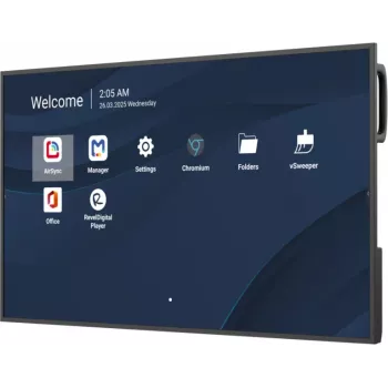 Profesjonalny wyświetlacz komercyjny VIEWSONIC 43 cale (109,2 cm) 4K UHD LCD, 500 cd/m², Android 14, 24/7, Wi‑Fi