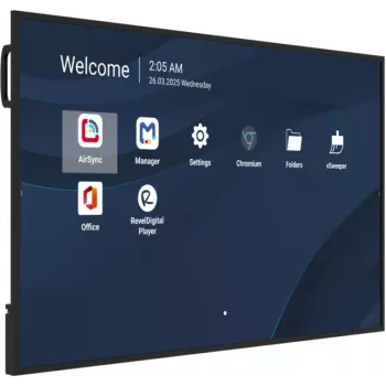 Profesjonalny 65-calowy komercyjny wyświetlacz 4K VIEWSONIC CDE6531-1C, 3840×2160, 500 cd/m², Android 14, 24/7, VESA