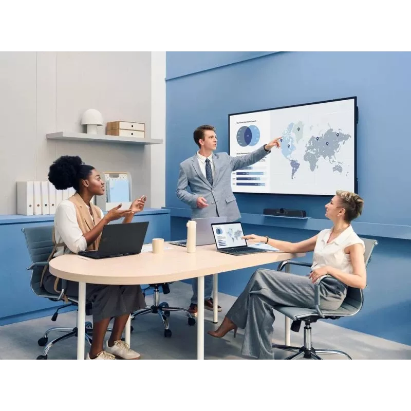 Profesjonalny 65-calowy komercyjny wyświetlacz 4K VIEWSONIC CDE6531-1C, 3840×2160, 500 cd/m², Android 14, 24/7, VESA