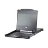 ATEN CL6708MW konsola rackowa 43,9 cm (17,3 cala) 1920 x 1080 pikseli Metal, Plastik Czarny 1U