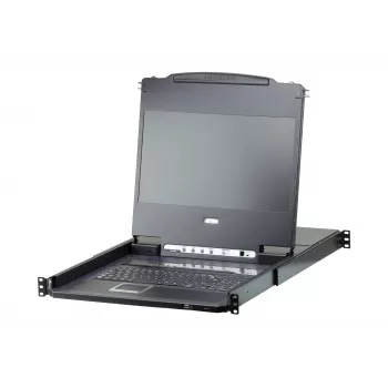 ATEN CL6708MW konsola rackowa 43,9 cm (17,3 cala) 1920 x 1080 pikseli Metal, Plastik Czarny 1U