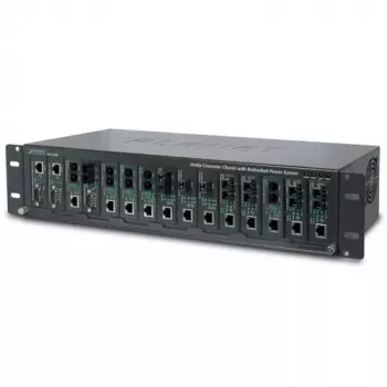 Obudowa konwertera PLANET MC-1500R 15 gniazd 19 cali