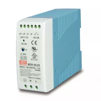 Zasilacz PLANET PWR-40-24, 40 W, wyjście 24 V, wejście 100–240 V AC, chłodzenie pasywne, wskaźnik LED