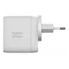 Szybka ładowarka GaN Native Union Fast Gan Charger Pd 67W biała Intl 2C1A USB‑C 2 porty 67W AC 100–240V zabezpieczenie przed przeteżeniem przepięciem przegrzaniem