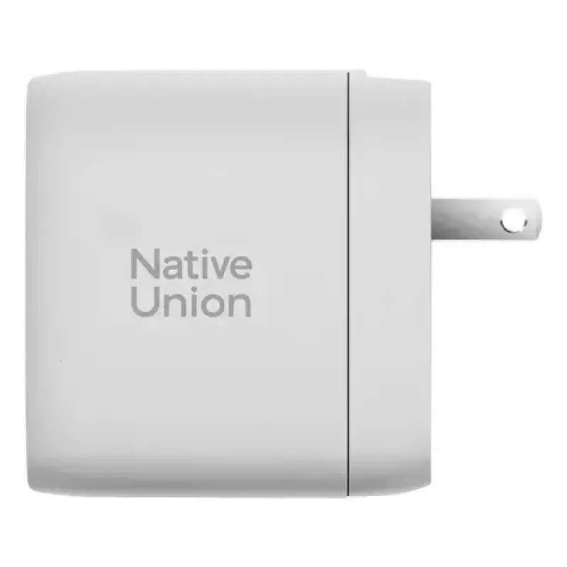 Szybka ładowarka GaN Native Union Fast Gan Charger Pd 67W biała Intl 2C1A USB‑C 2 porty 67W AC 100–240V zabezpieczenie przed przeteżeniem przepięciem przegrzaniem
