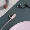 Kabel USB 2.0 native union BELT-ULC-ZEB-NP 2 m USB A do USB‑C / Micro‑USB B / Lightning Czarny Biały