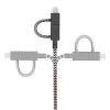 Kabel USB 2.0 native union BELT-ULC-ZEB-NP 2 m USB A do USB‑C / Micro‑USB B / Lightning Czarny Biały