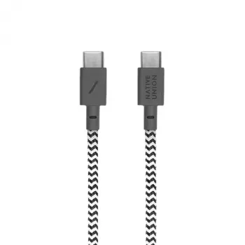 Kabel USB-C Native Union BELT-C-ZEB-2-NP 1,2 m USB-C do USB-C Czarny/Biały